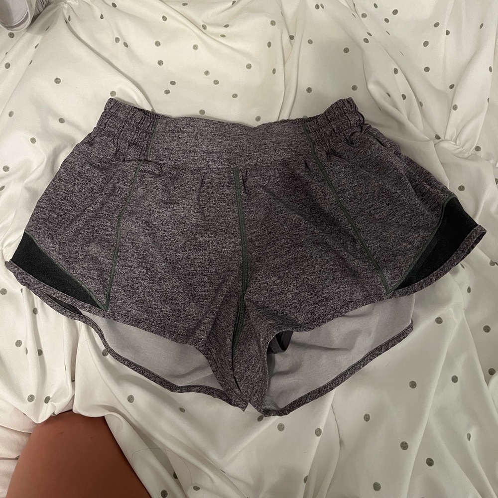 Gray lululemon shorts 6 2’5